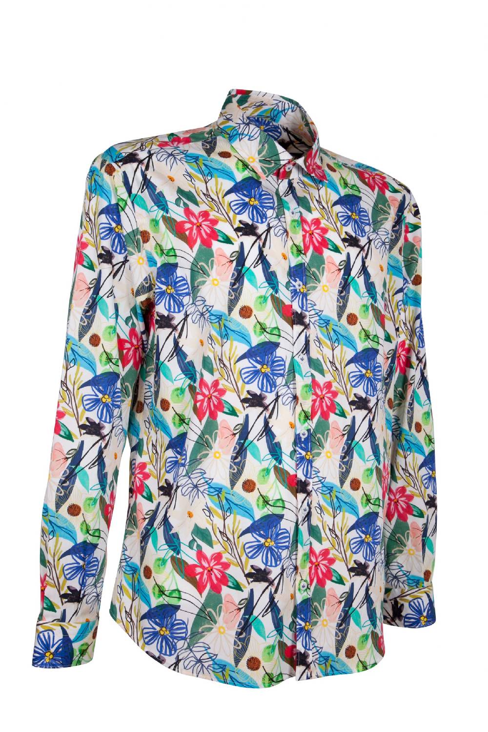 Poggianti Camicia Fantasia PISA-73F-740 Fino Al -60%