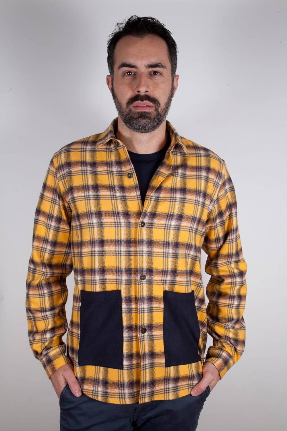 Poggianti Camicia in flanella a quadri LONDA-66-632 Online