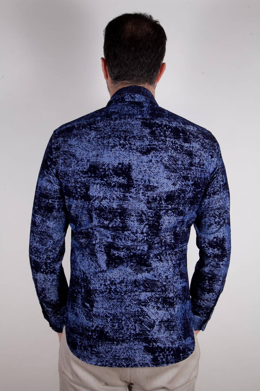 Poggianti Camicia in denim con floccato PISA-66-602-01 Hotsell