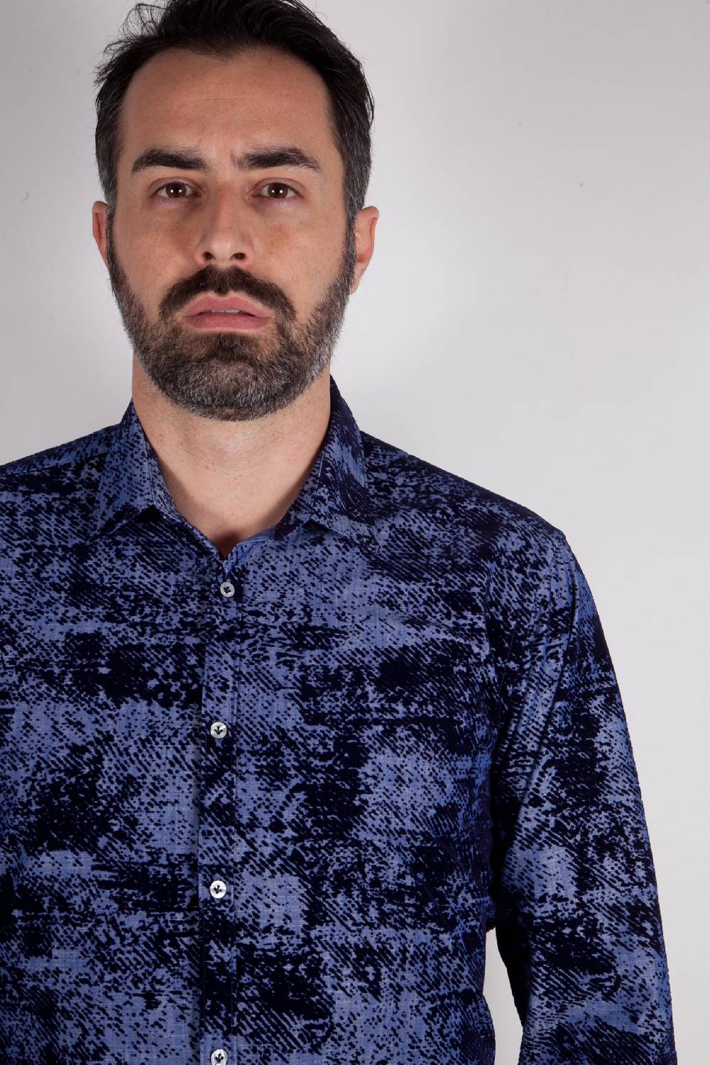 Poggianti Camicia in denim con floccato PISA-66-602-01 Hotsell