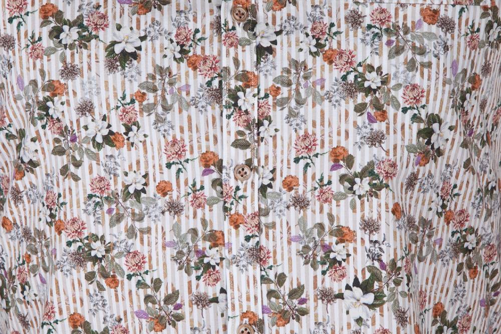 Poggianti Camicia con stampa ASCIANO-73-569-01 Vendita Calda