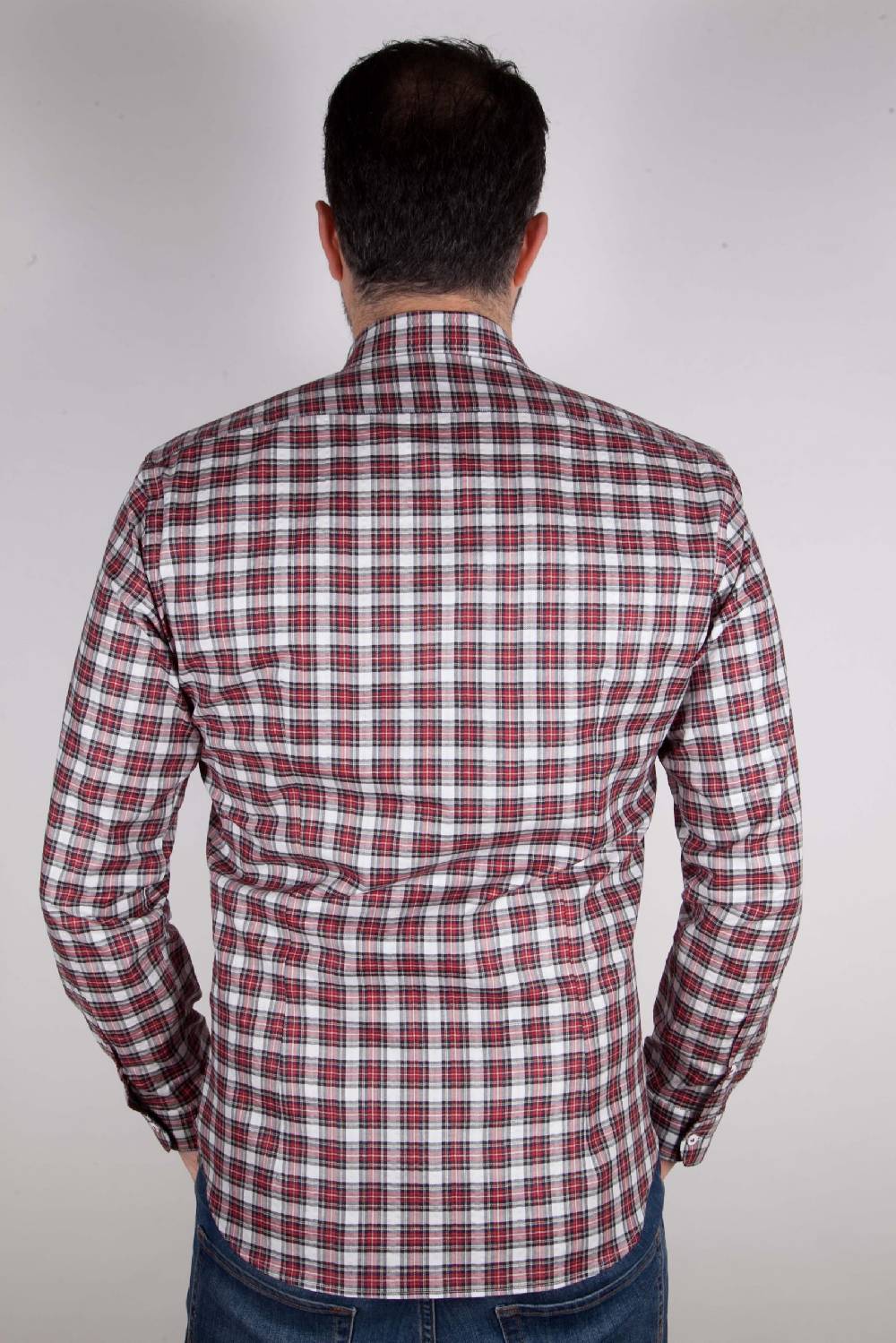 Poggianti Camicia a quadri con tasca ARDENZA-64-574-01 Vendita Economica