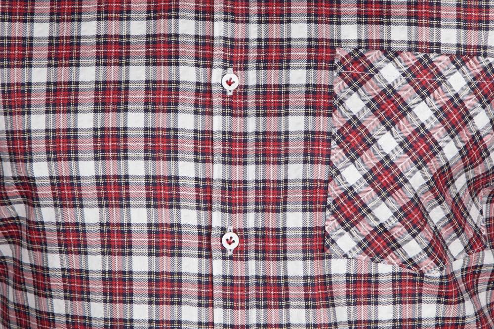 Poggianti Camicia a quadri con tasca ARDENZA-64-574-01 Vendita Economica