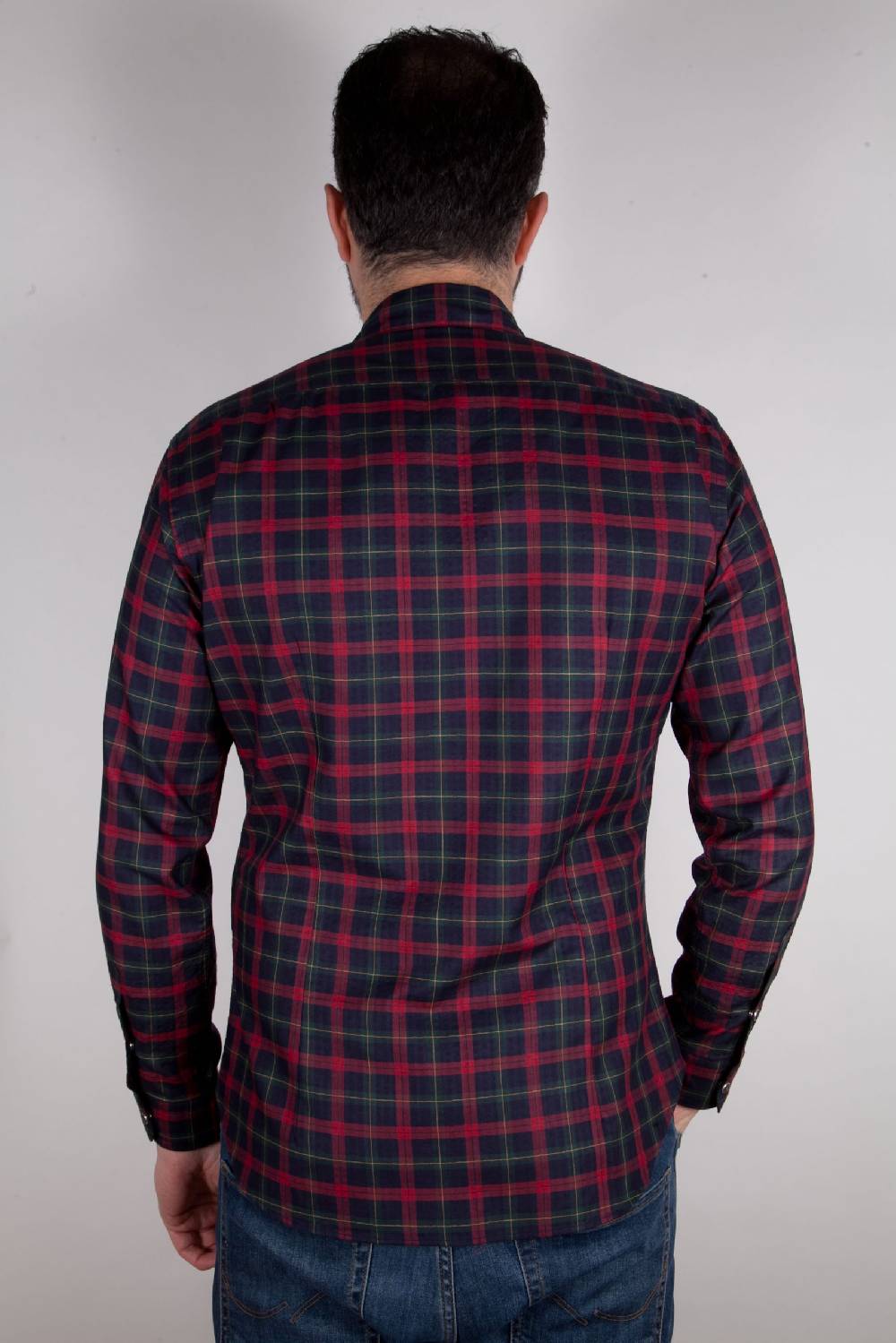 Poggianti Camicia a quadri con tasca ARDENZA-64-574-03 Saldi Di Fabbrica