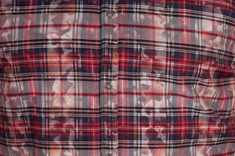 Poggianti Camicia a quadri con stampa PRUNO-66-571-01 Vendite Flash