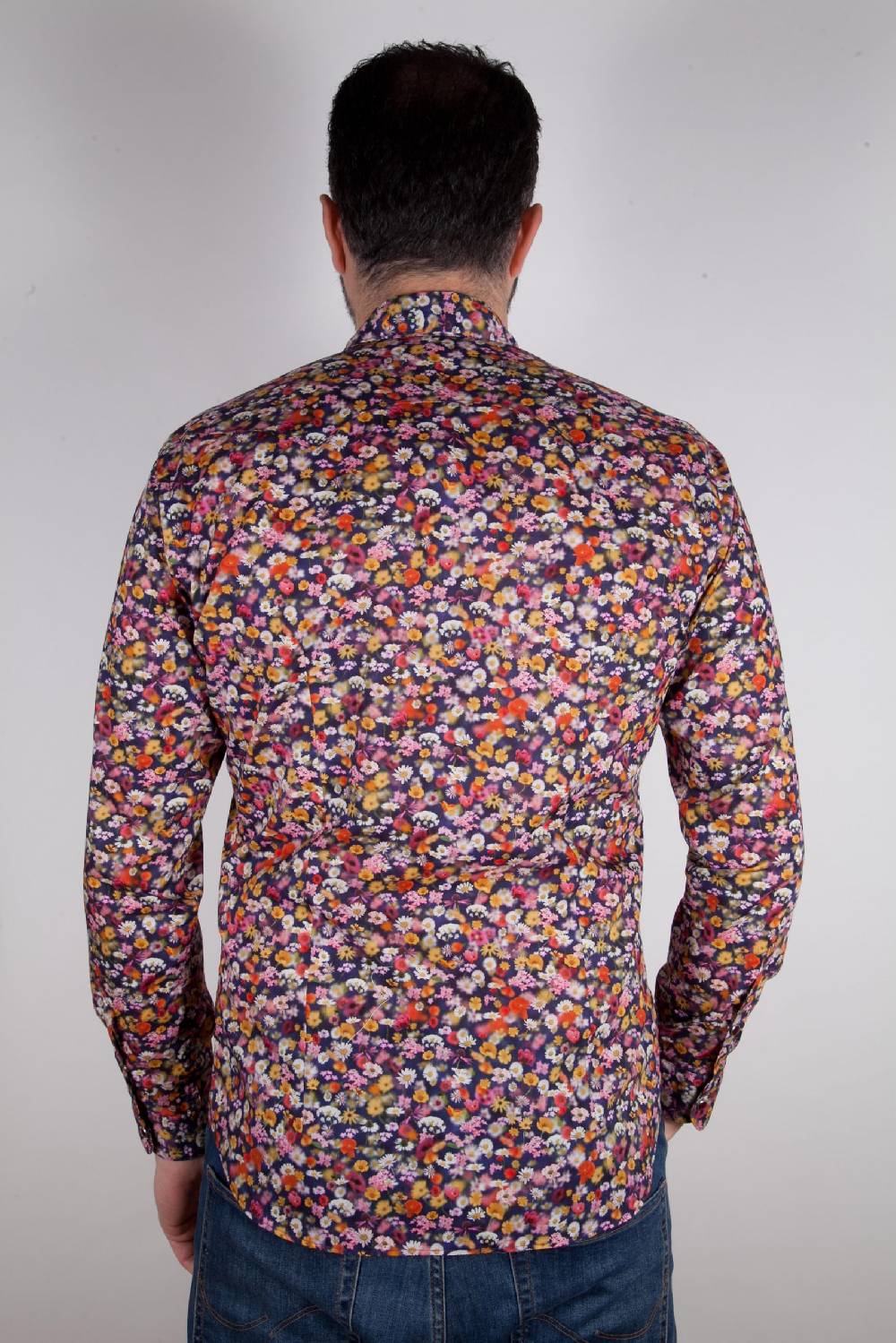 Poggianti Camicia con stampa floreale PRUNO-66-556-01 In Saldo