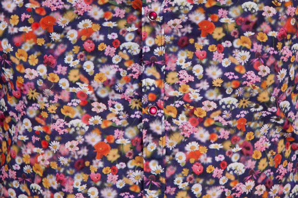 Poggianti Camicia con stampa floreale PRUNO-66-556-01 In Saldo