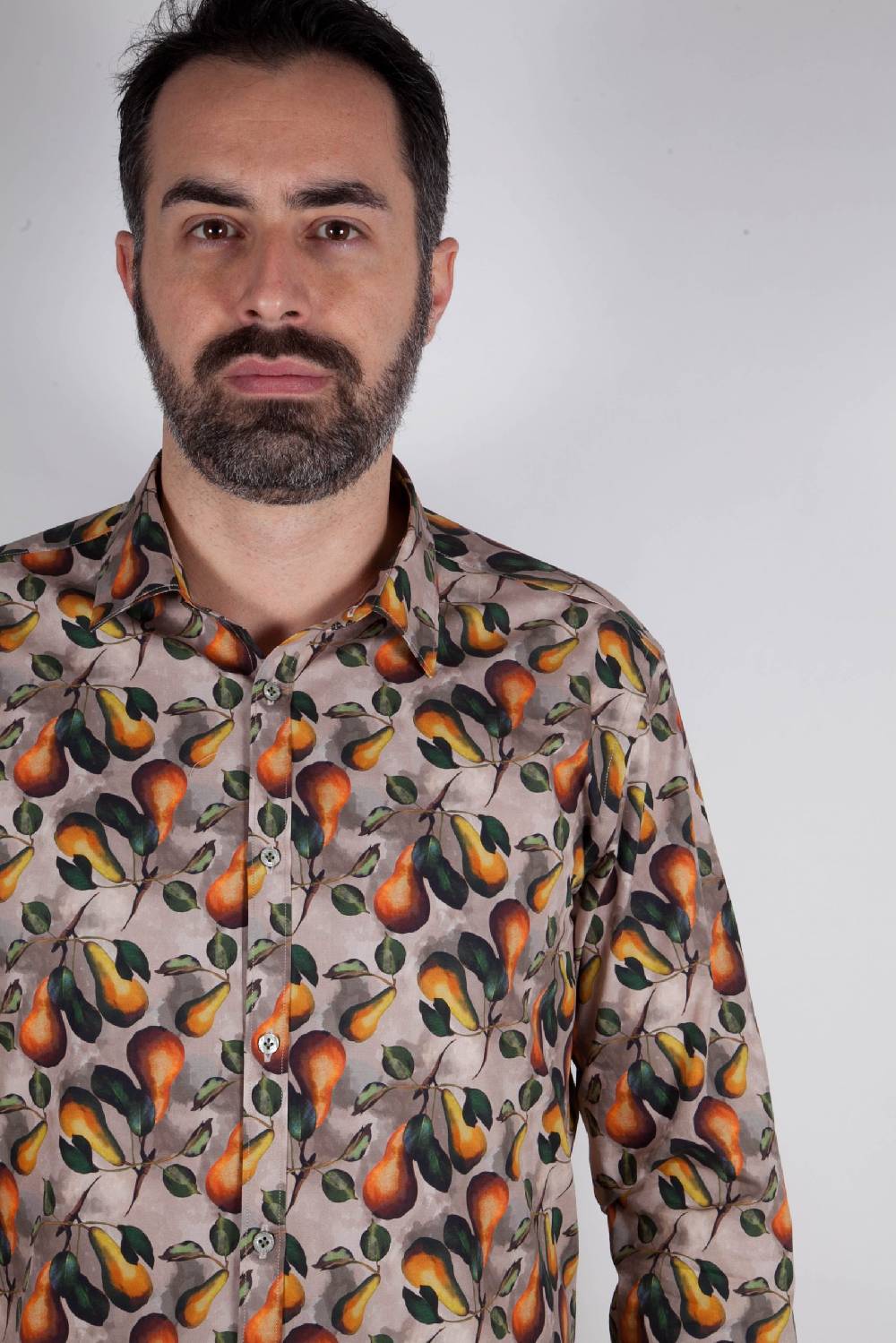 Poggianti Camicia con stampa frutta PISA-66F-536-01 Italy