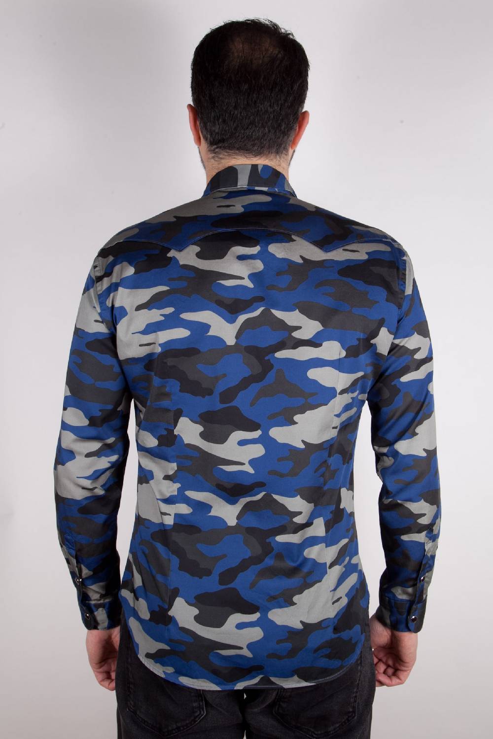 Poggianti Camicia con stampa camouflage MARRADI-66-526-03 Qualità