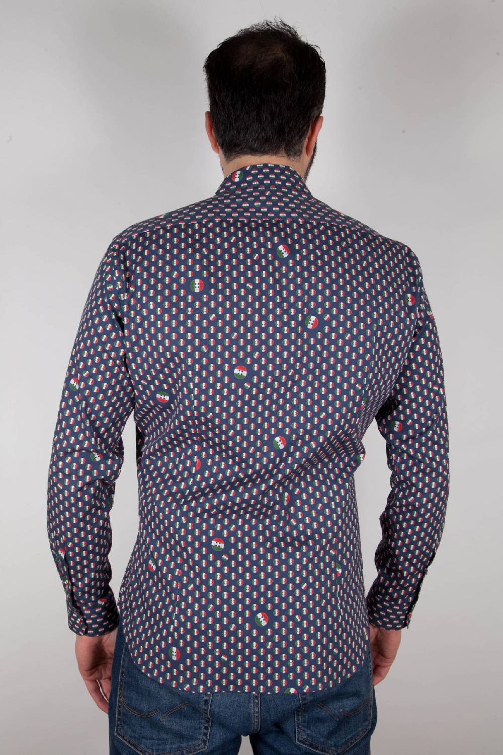 Poggianti Camicia con stampa PISA-31F-524-01 Vendita