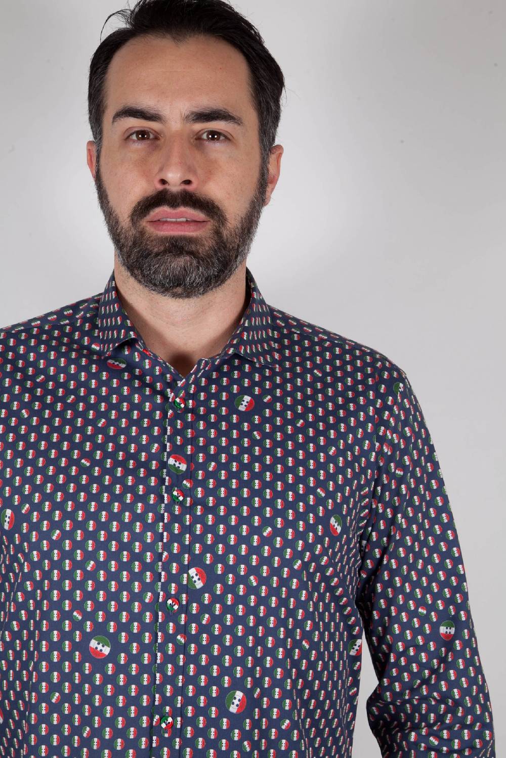 Poggianti Camicia con stampa PISA-31F-524-01 Vendita