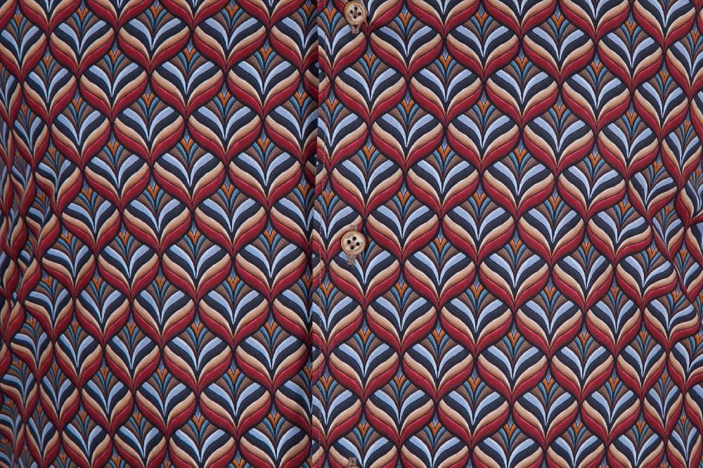 Poggianti Camicia con stampa FIRENZE-67-516-01 Spedizione Gratuita