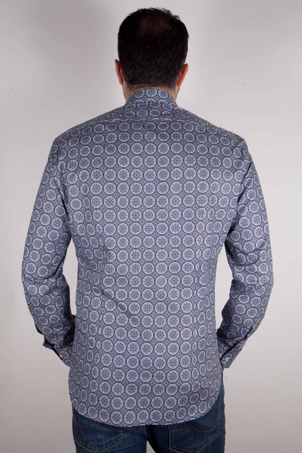 Poggianti Camicia con stampa AREZZO-65-514-01 Pezzi Unici