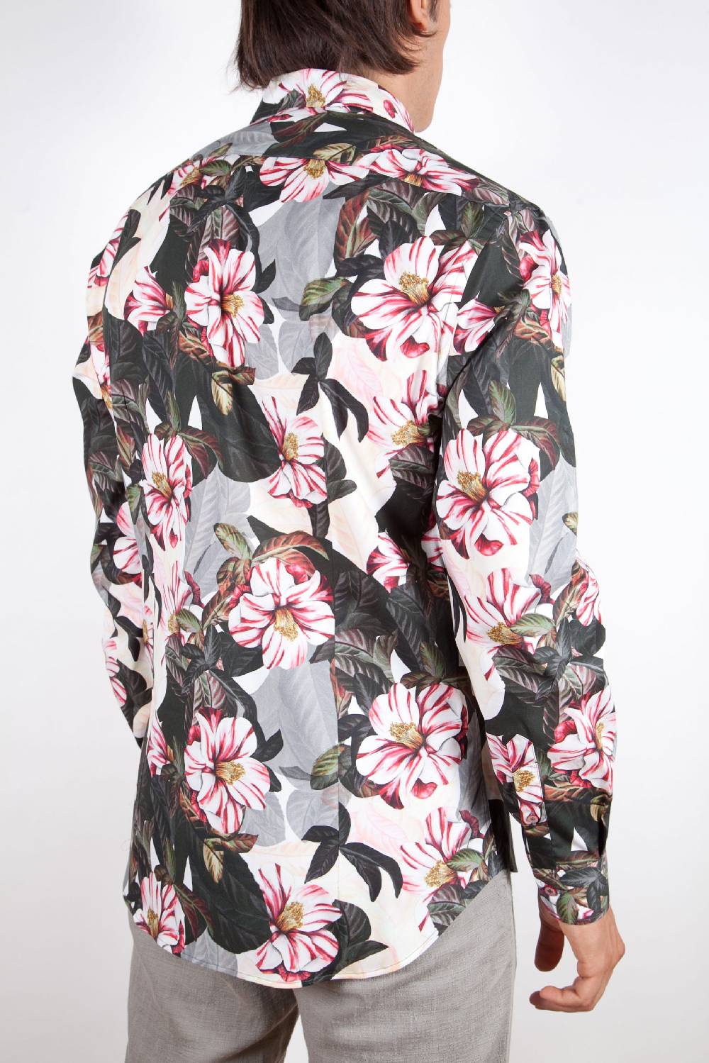 Poggianti Camicia Fantasia Stretch Collo Italiano 365-01 Acquista Ora