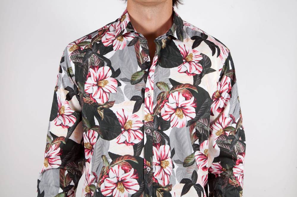 Poggianti Camicia Fantasia Stretch Collo Italiano 365-01 Acquista Ora