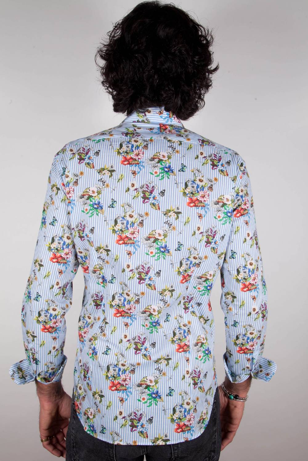 Poggianti Camicia Fantasia Collo francese 329-01 Consegna Veloce