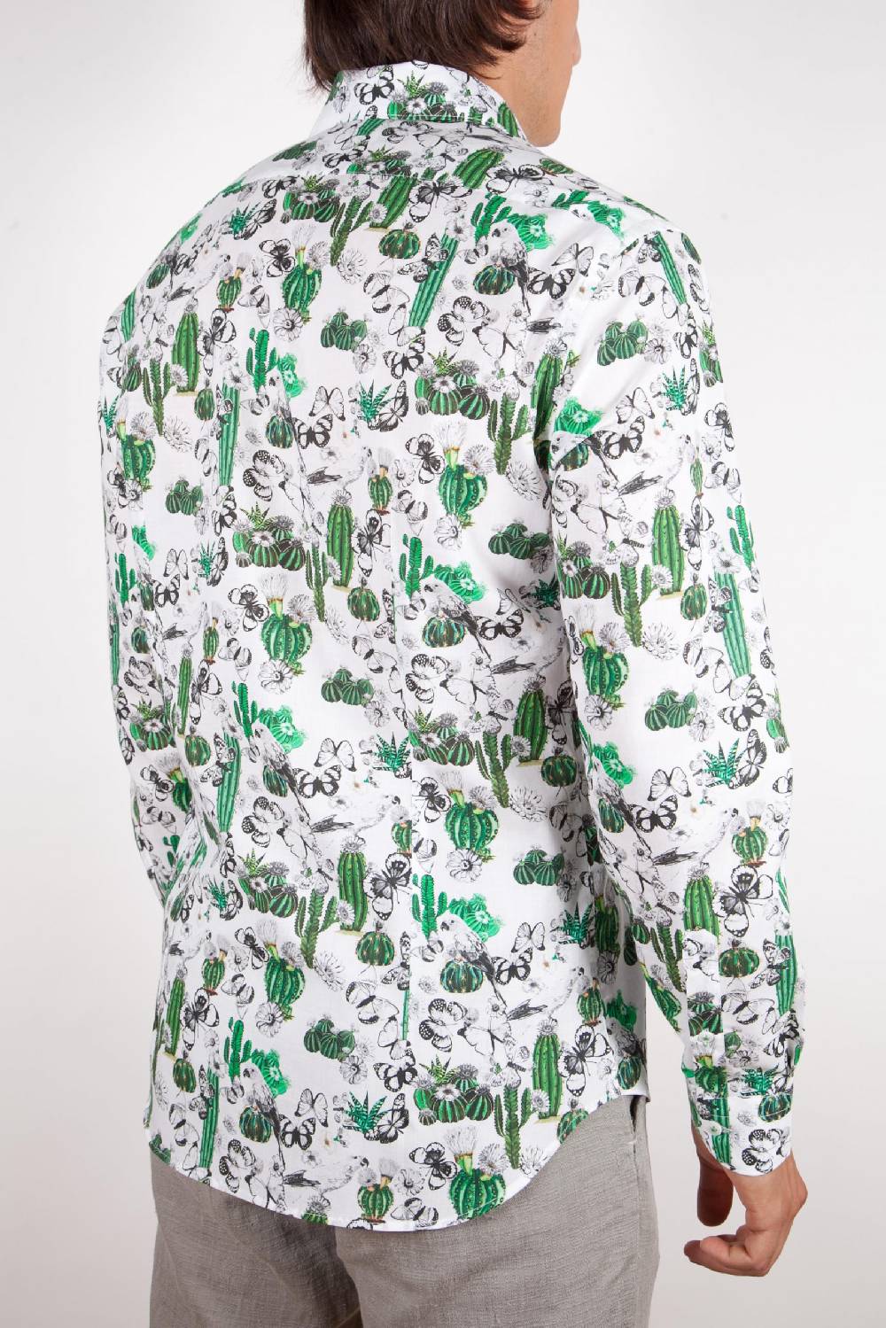 Poggianti Camicia Fantasia Collo Francese 349-02 Presa