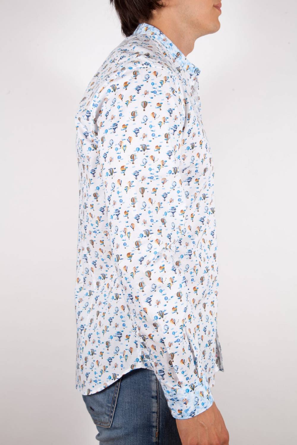 Poggianti Camicia Fantasia Collo coreano 316-01 Economico