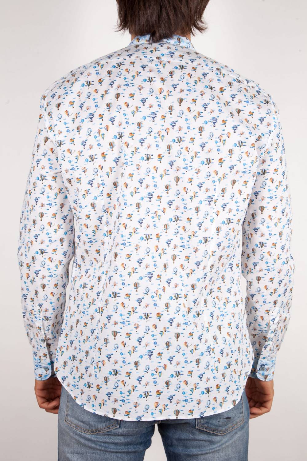 Poggianti Camicia Fantasia Collo coreano 316-01 Economico