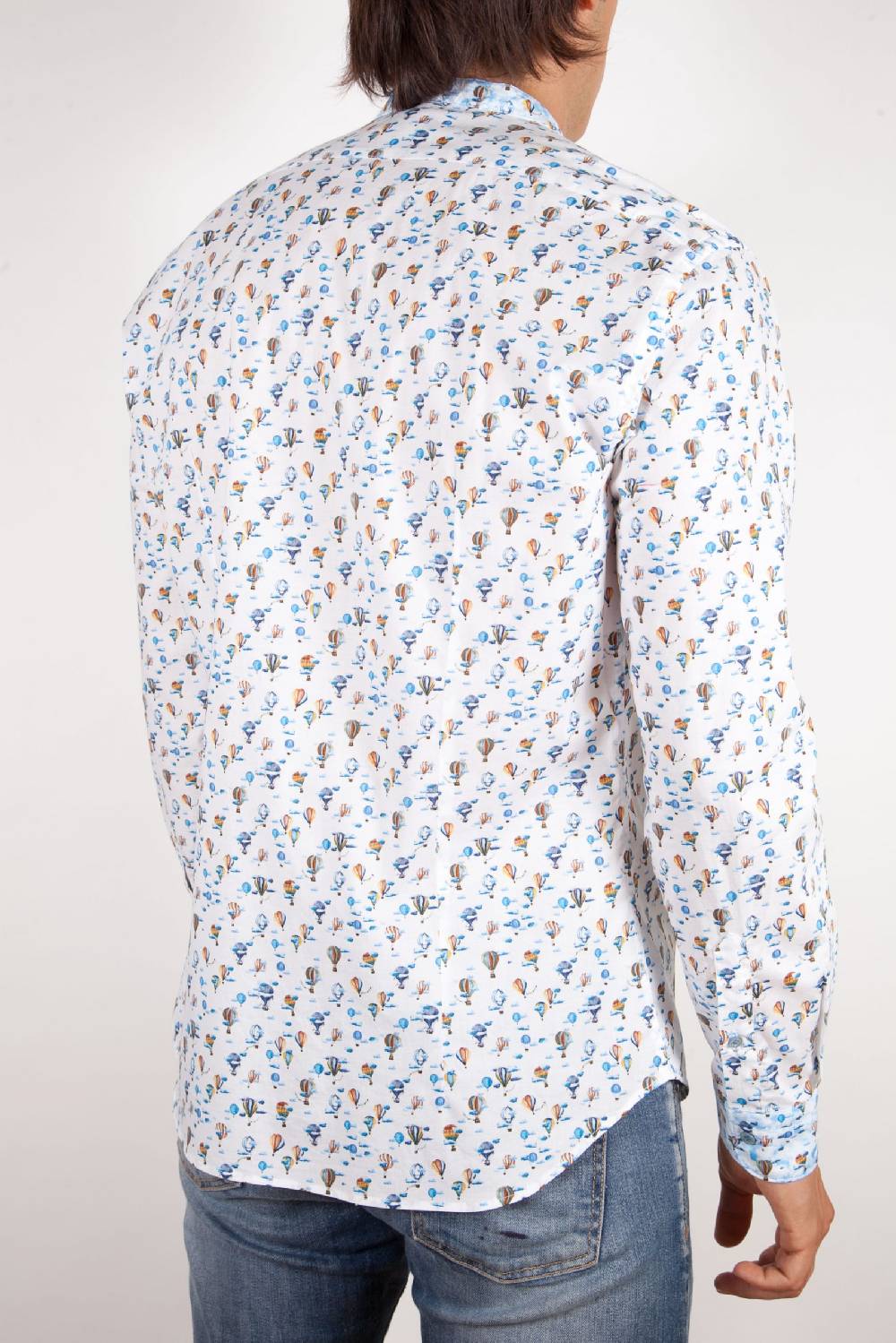 Poggianti Camicia Fantasia Collo coreano 316-01 Economico