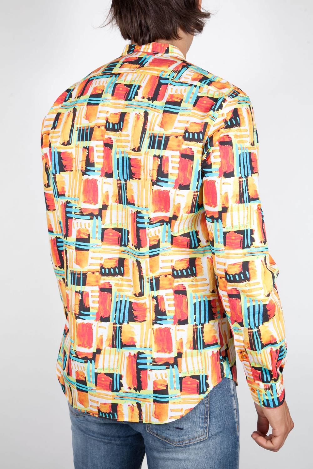 Poggianti Camicia Fantasia Collo Coreano Multicolor Online