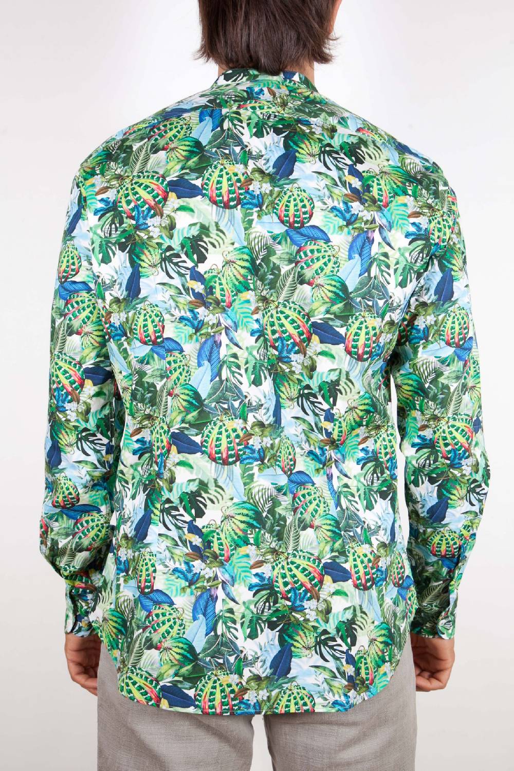 Poggianti Camicia Fantasia Collo Morbido Multicolor 363 Outlet