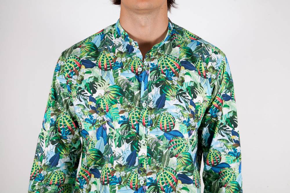 Poggianti Camicia Fantasia Collo Morbido Multicolor 363 Outlet