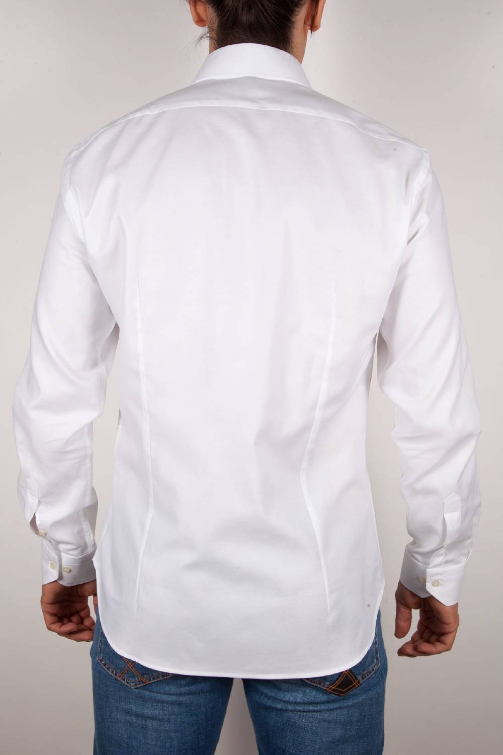 Poggianti Camicia Bianca Oxford Collo Italiano C06-1 Saldi