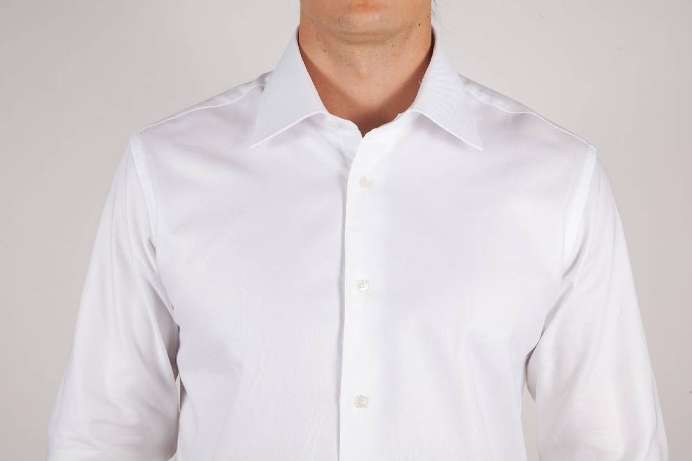 Poggianti Camicia Bianca Oxford Collo Italiano C06-1 Saldi