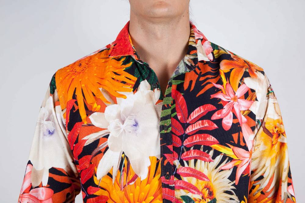 Poggianti Camicia Fantasia Collo Francese I Più Venduti