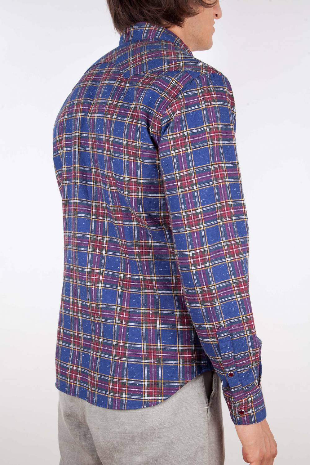 Poggianti Camicia Quadri In Linea