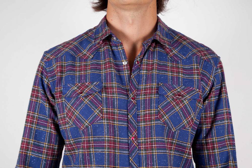 Poggianti Camicia Quadri In Linea