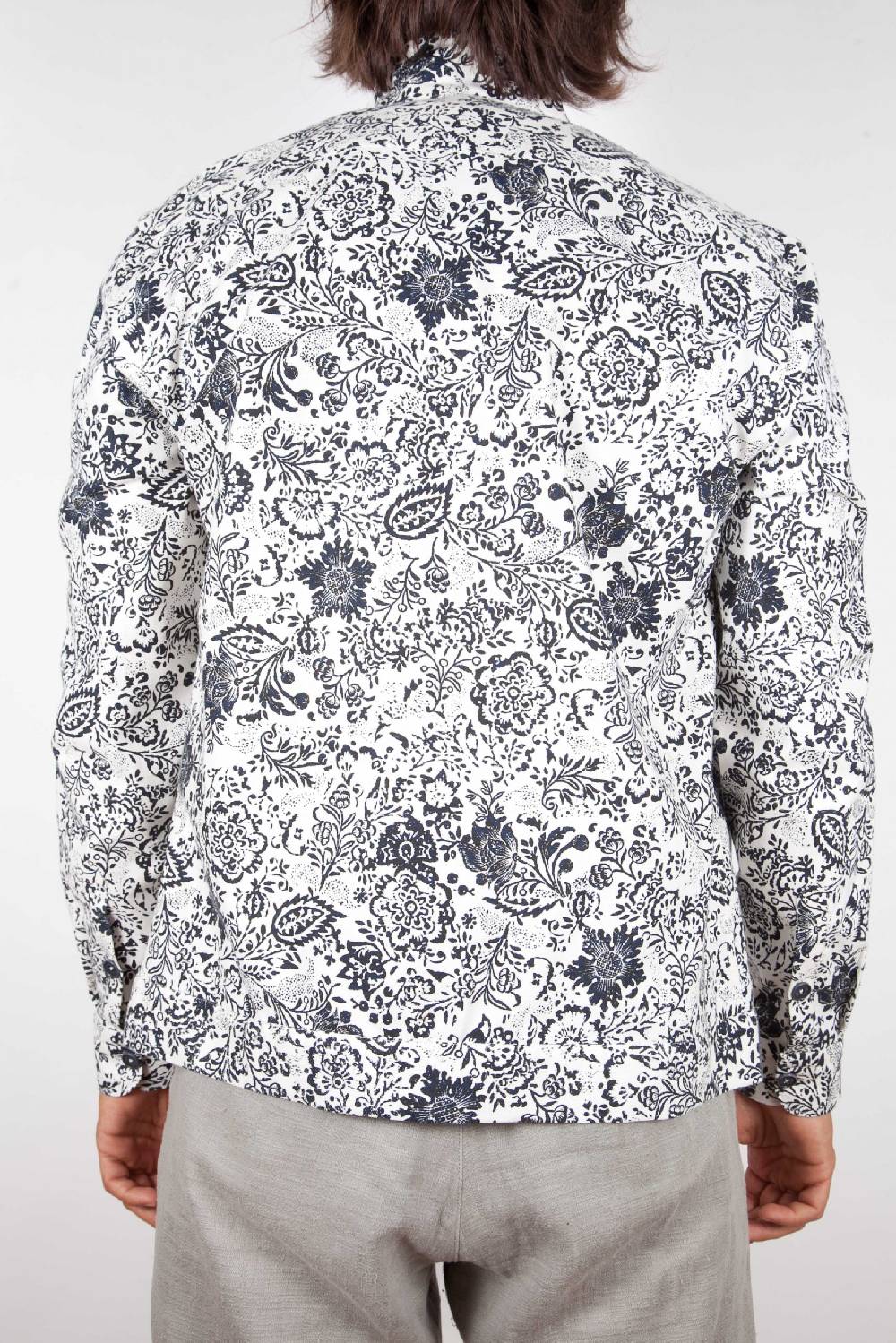 Poggianti Camicia Fantasia Collo Morbido Nuovo
