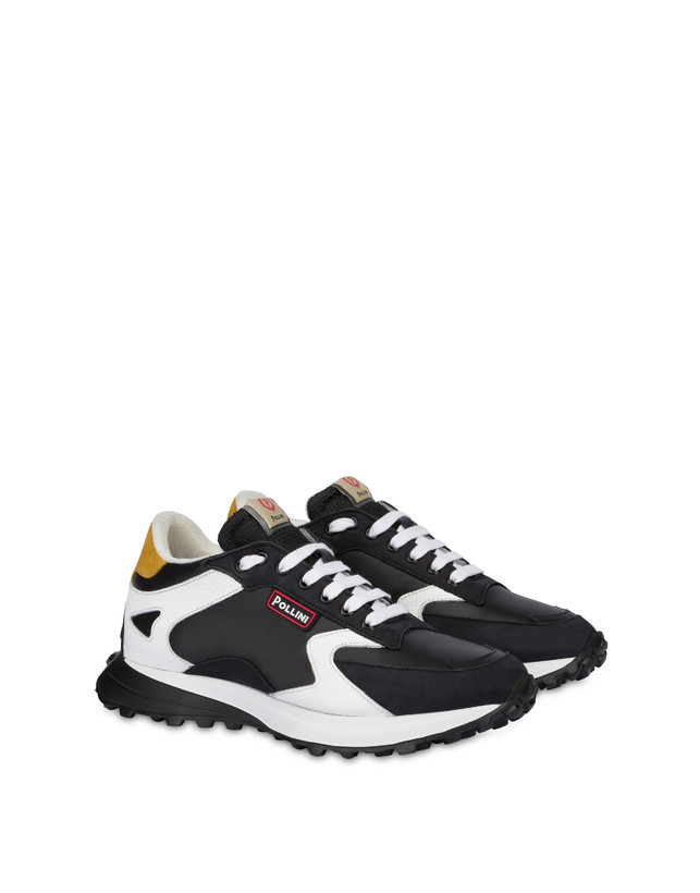 ﻿Pollini Sneakers Con Suola Chunky Bold Running Nero/nero/bianco/nero/senape 2025