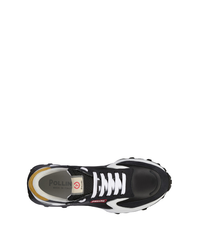 ﻿Pollini Sneakers Con Suola Chunky Bold Running Nero/nero/bianco/nero/senape 2025