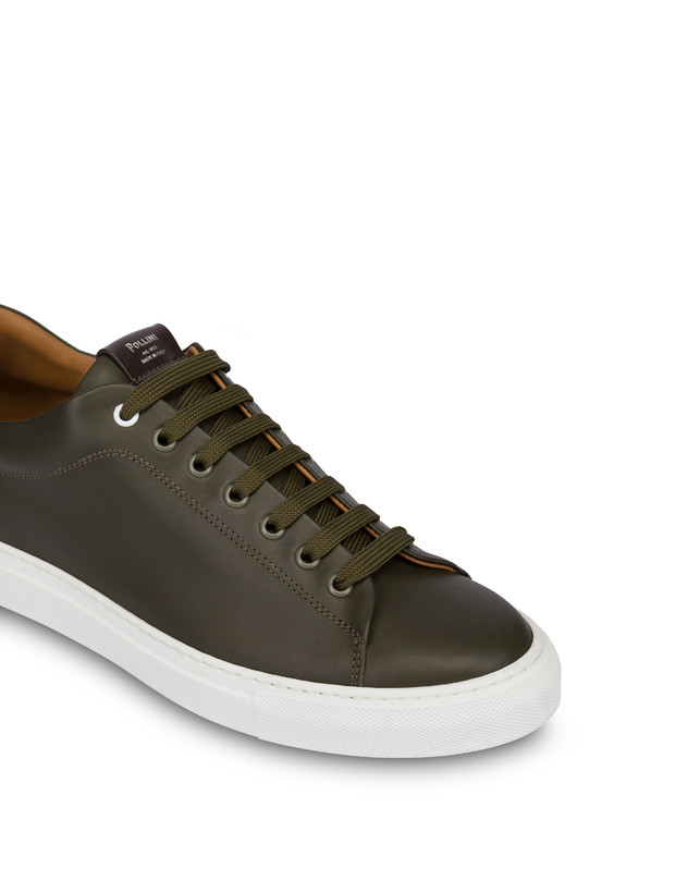 Pollini Sneakers In Vitello Tennis Club Militare In Linea