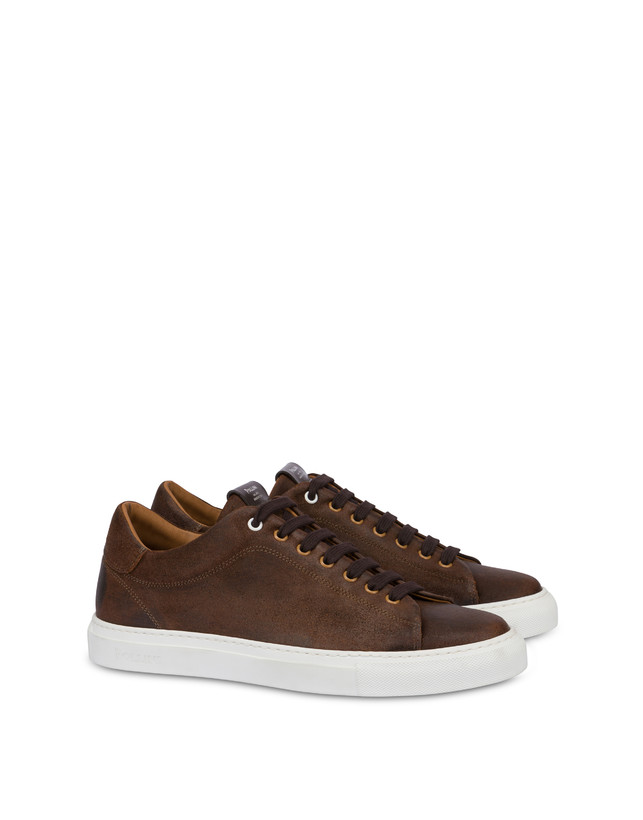 Pollini Sneakers In Crosta Tennis Club T.moro Spedizione Gratuita