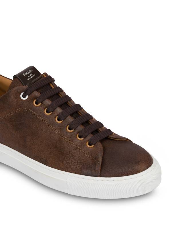 Pollini Sneakers In Crosta Tennis Club T.moro Spedizione Gratuita