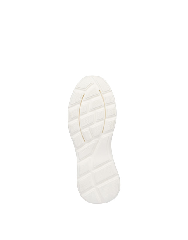 Pollini Sneakers In Vitello, Nabuk E Crosta Roomy Avorio/perla/bianco/bianco/avorio Soddisfazione Garantita