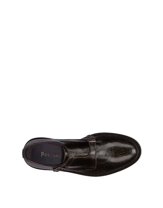 Pollini Monk Strap In Capra 1920 T.moro Acquista Ora