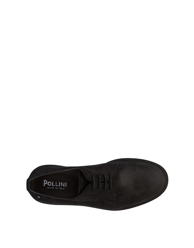 Pollini Derby In Crosta Cerata Gentlemen's Club Nero Presa