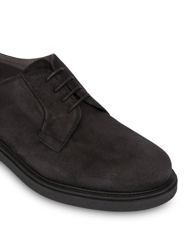 Pollini Derby In Crosta Cerata Gentlemen's Club Nero Presa