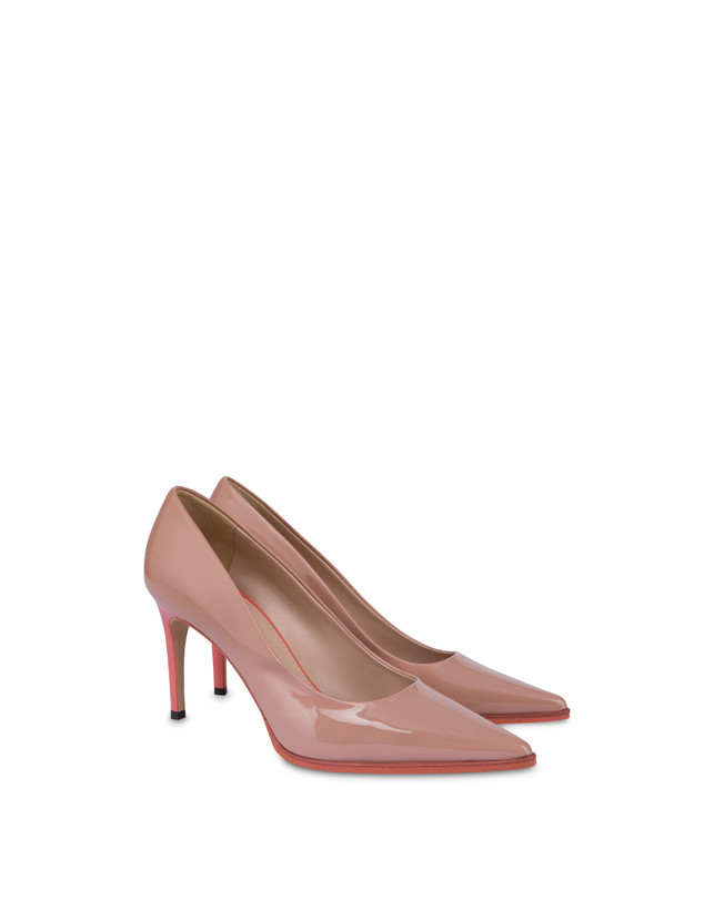 Pollini Décolleté In Vernice Attitude Nude/cannella Economico