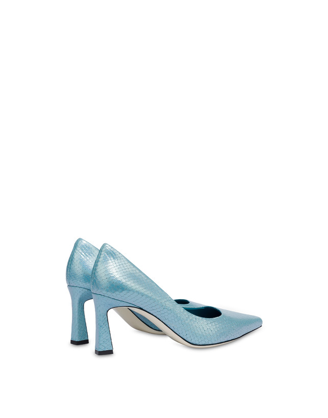 Pollini Décolleté Con Stampa Pitone Iridescente Cote D'azur Pool Outlet