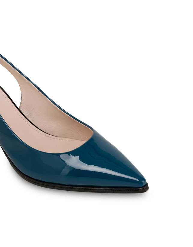 Pollini Slingback In Vernice Attitude Pavone/nero Offerte