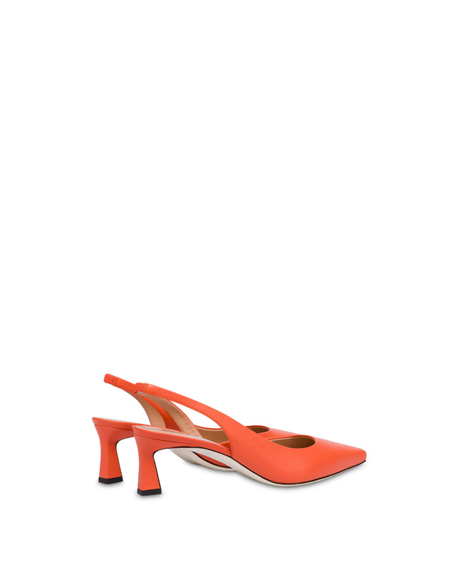 Pollini Slingback In Nappa Cote D'azur Coral Vendita Economica
