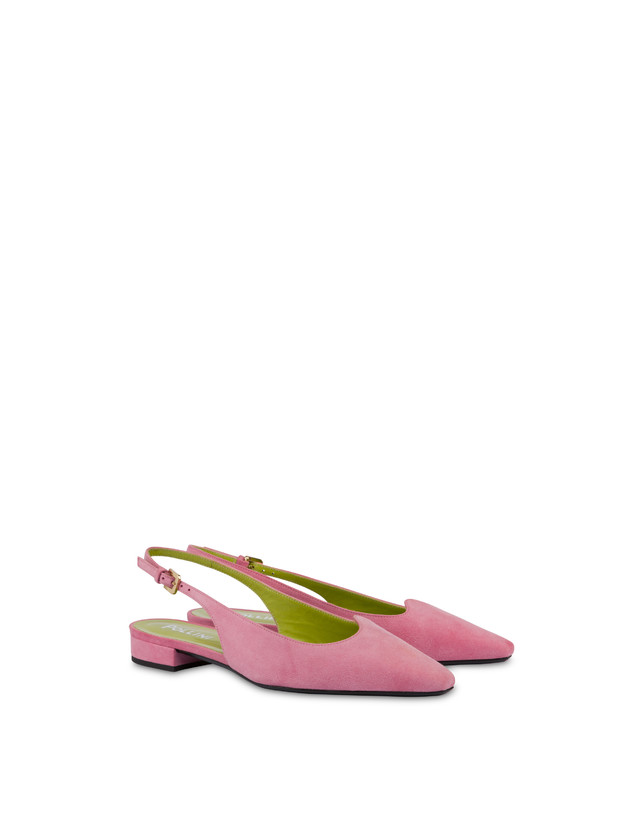 Pollini Ballerina Slingback In Nappa Cote D'azur Peonia Negozio