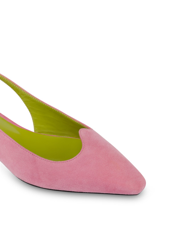 Pollini Ballerina Slingback In Nappa Cote D'azur Peonia Negozio