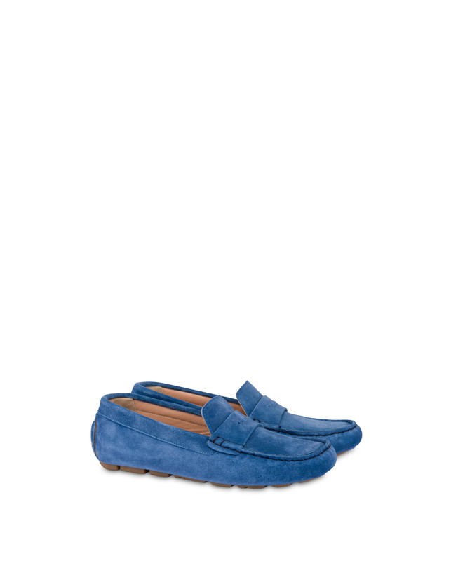 Pollini Mocassini Driver In Crosta Eazy Pool In Linea