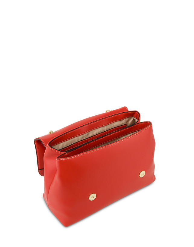 Pollini Borsa Top Handle Con Intreccio Agadir Arancio Promozione